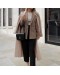 STRAIGHT BLAZER WITH PADDED SHOULDER